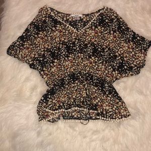 Flower print blouse